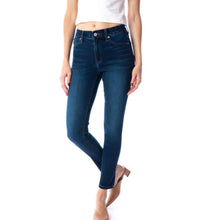 Women's KanCan Gemma High Waist Skinny Leg Blue Jeans front.