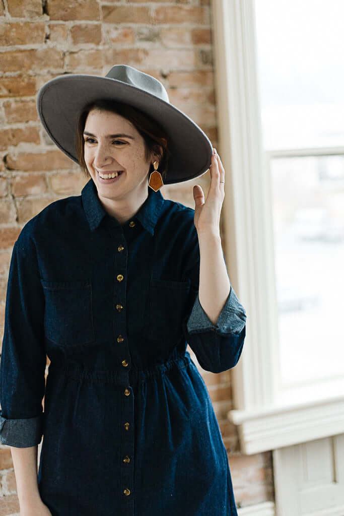 Women's-Dark-Denim-Long-Sleeve-Button-Front-Midi-Shirt-Dress Women's-Dark-Denim-Long-Sleeve-Button-Front-Midi-Shirt-Dress