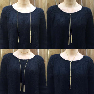 How to wear a wrap around necklace. 