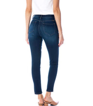 Women's KanCan Gemma High Waist Skinny Leg Blue Jeans back.