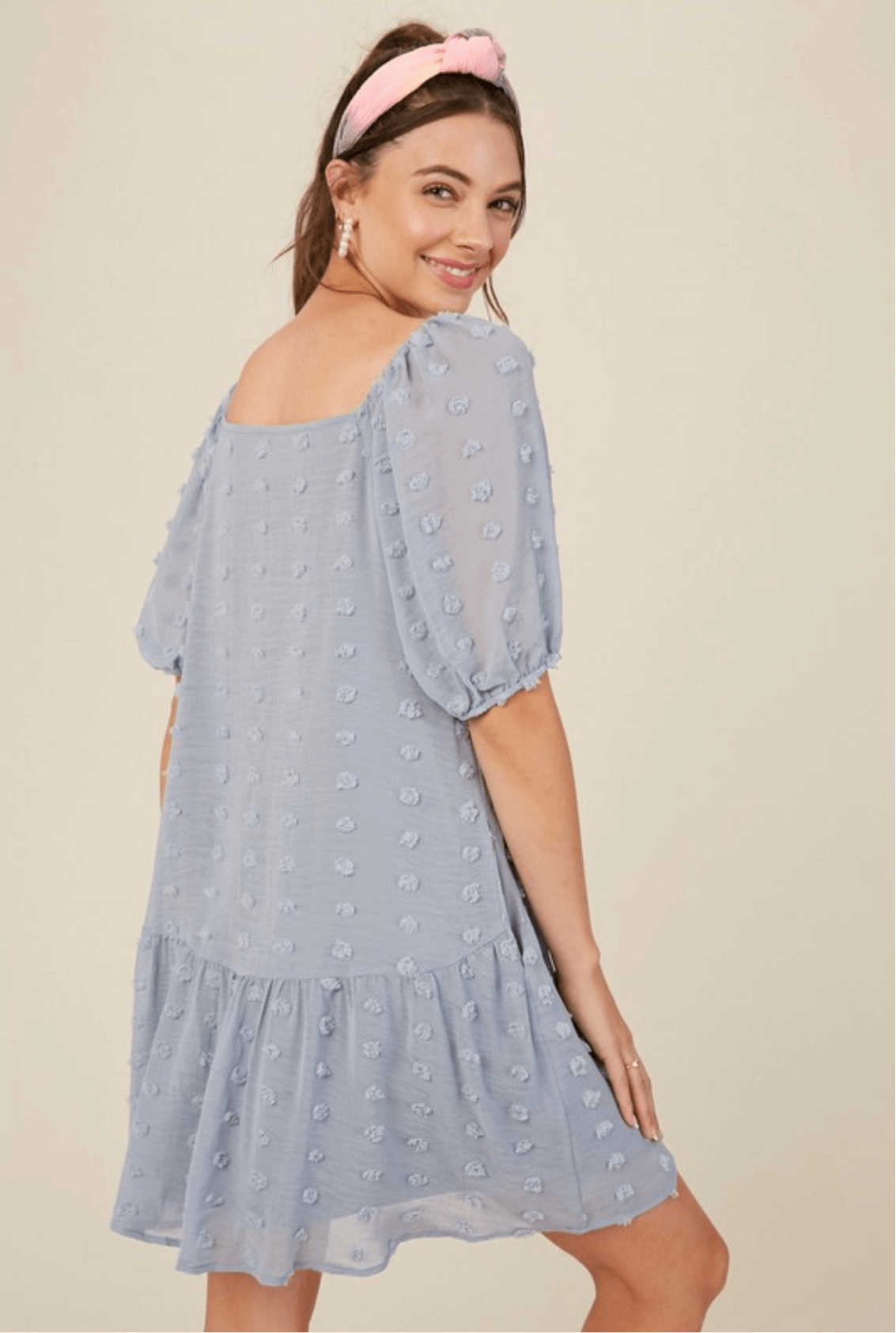 blue swiss dot dress Marabella Dress (blue swiss dot) 4T